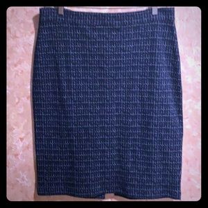 Ponte pencil skirt